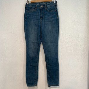Universal Thread High Rise Skinny Jeans Blue Stretch Denim W25xL28 Womens Size 0
